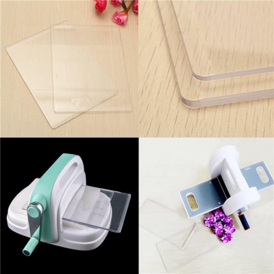 3mm/5mm Transparent Acrylic Cutting Embossing Plates Platform Dies Cutter Spacer