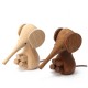 Adjustable Handicraft Elephant Wooden Animal Doll Smooth Surface Home Decorations Gift