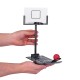 Basketball Game Toys Metal Desktop Decoration Foldable Shooting Rack Stress Relief Ornament Creative Office Home Table Decor Gift