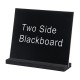 Blackboard Double Side Rustic Sign Message Board Cafe School with Base Stands