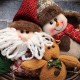 Christmas Rattan Wreath Wall Door Decorations Santa Claus Snowman Bear Garland