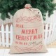 Christmas Santa Gift sack Cloth Stocking Storage Burlap Bag Bundle Christmas Decorations