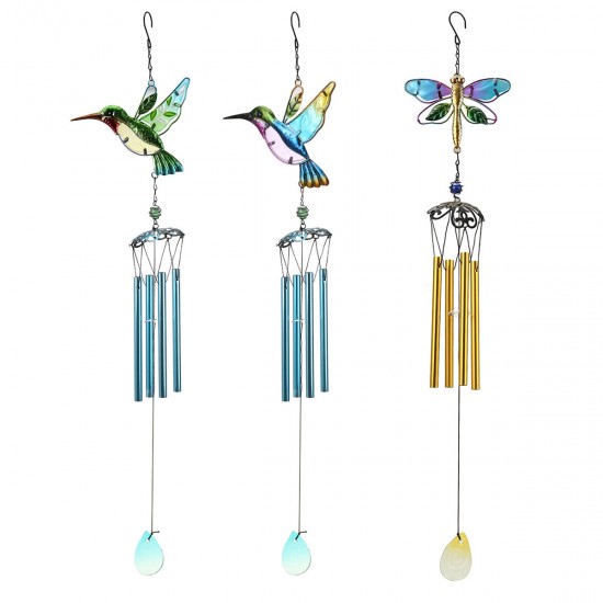 Hummingbird Dragonfly Wind Chimes Bells Hanging Gifts Dream Catcher Wind Chimes Home Wall Car Decoration