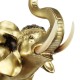 Lucky Charm Fengshui Mascot Golden Elephant Resin Mini Statue Home Desk Ornaments Gifts Home Decorations