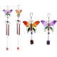 Metal Butterfly Wind Chime Glass Painted Ornaments Wind Chimes Pendants