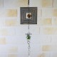 Metal Hanging Garden Wind Spinner Round Crystal Ball Bell Garden Home Ornament