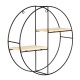 Nordic Geometric Wood Iron Wall Shelf Plant Display Rack Storage Cafe Home Decorations