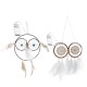 Owl Shape Luminous Dream Catcher Dreamcatchers Hanging Wall Living Room Ornament Decorations