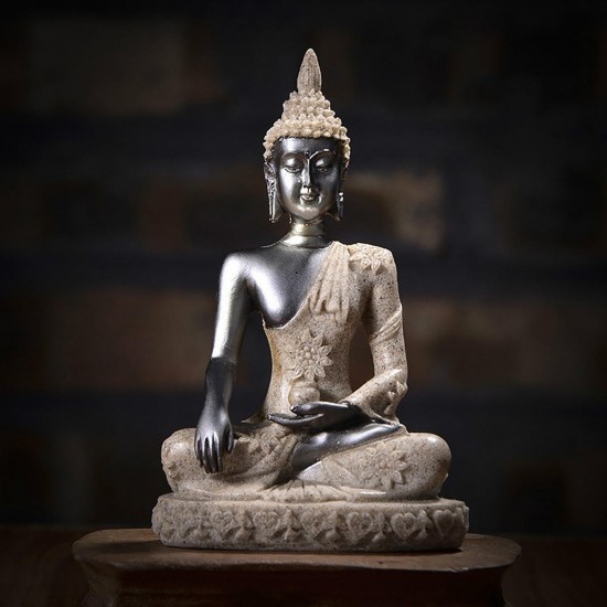 Sitting Thai Statue Sculpture Outdoor Indoor Statue Ornament Home Decorations