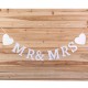 Vintage Wedding Bunting Banner Garland Bridal Party Photo Props Hanging Decor Wall Decorations