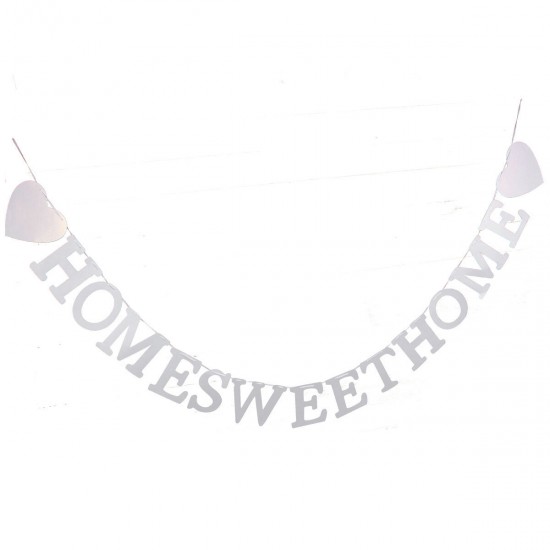 Vintage Wedding Bunting Banner Garland Bridal Party Photo Props Hanging Decor Wall Decorations