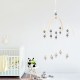 Wooden Beads Wind Chimes with Wool Balls Baby Bed Hanging Windbell Crib Tent Kids Room Decorations Ornaments