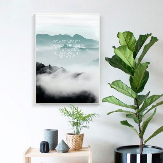 Scandinavian Beach Travel Landscape Poster Nordic Style Wall Art Canvas Prints Unframe