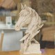 Vintage Statue Horse Head Bust Ornament Sculpture Figurine Home Feature Display Decorations