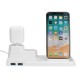 3-IN-1 Qi Wireless Charger Charging Stand Dock Mobile Phone Holder Stand for iPhone Airpods iWatch