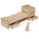 49X20X13.5cm Multifunctional Wooden Monitor Riser Stand Desktop Holder File Storage Drawer for iMac