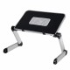 50*26cm Enlarge Foldable with Cooling Fan Hole Aluminum Laptop Computer Desk Table TV Bed Computer Mackbook Desktop Holder