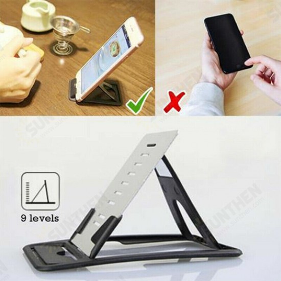 9-Gear Height Adjustable Tablet / Phone Holder Portable Aluminum Alloy Desktop Stand Bracket for Samsung Galaxy S21 POCO X3 NFC