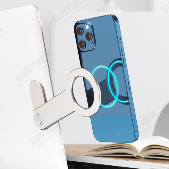 Dual Monitor Display Magnetic Aluminum Alloy Macbook Stretching Side Holder Mount for iPhone 13 POCO F3 Mobile Phone Tablet