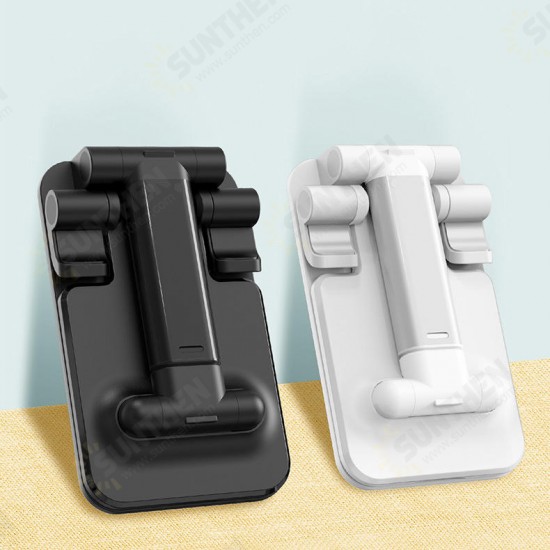 Foldable Aluminum Alloy Desktop Phone Holder Tablet Stand for iPhone or Smart Phones 4.0-7.9 inch