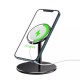 Magnetic 360 Degree Aluminum Alloy Wireless Charger Holder Stand for iPhone 12 Series