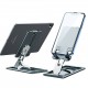 Multi-Angle Adjustment Aluminum Alloy Tablet/Phone Holder Portable Folding Online Learning LiveStream Desktop Stand Holder For iPhone13 POCO 4-12inch