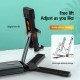 Portable Foldable Tablet/ Phone Holder Online Learning Live Streaming Desktop Tripod Stand For iPhone 12 Poco For Samsung Galaxy S21 X3 NFC