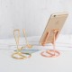 Portable Multi-Functional Plating One-Line Forming Metal Tablet Mobile Phone Desktop Holder Stand