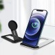 Universal Adjustable Height of MagSafe Wireless Charger Base Mount Aluminium Alloy Desktop Holder for iPhone 12 Series