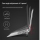 Universal Folding Angle Adjustable Heat Dissipation Aluminium Alloy Macbook Desktop Holder Stand Bracket for 11-15.6 inch Laptop