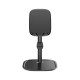 Metal 35 Degree Up Down Adjustable Cable Clip Desktop Stand Lazy Holder for Mobile Phone Tablet