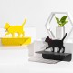 Cute Cat Pattern Iron Hanging Storage Racks Kitchen Bathroom Wall Mounted Mobile Phone Holder Shelves