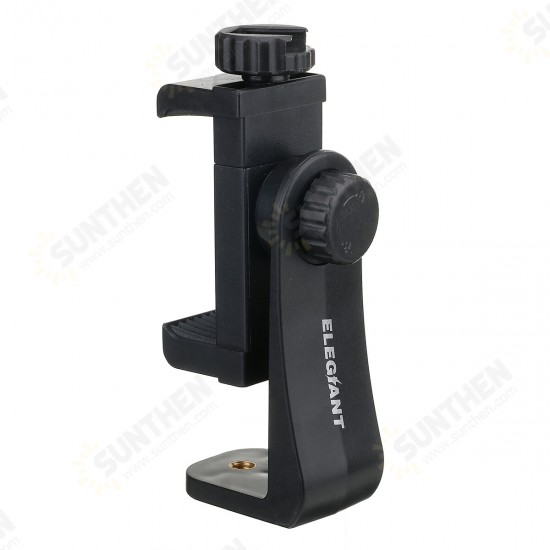 EGP-A02 360° Rotation with Universal 1/4 inch Screw Online Learning Live Streaming Mobile Phone Clip Holder for Devices between 2.3-4.1 inch Width