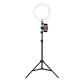 LED Ring Lamp Dimmable& Light Stand Kit Phone Photo Selfie Video Makeup Live Phone Holder