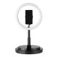 LED Ring Light with Tripod Dimmable Makeup Phone Holder Youtube Live