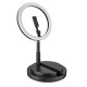 LED Ring Light with Tripod Dimmable Makeup Phone Holder Youtube Live