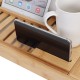 Luxury Adjustable Bathtub Rack Bamboo Caddy Shelf Shower Tub Tray Towel Mobile Phone Tablet Holder Support