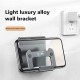 X11 Universal Wall Mounted Bracket Shower Phone Holder Kitchen Bedroom Phone Holder Non-Slip Aluminum Alloy Tablet/ Phone Stand for 4-12 inch Devices