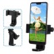 Universal 360 Degree Rotating Cell Phone Holder Clip with 1/4inch Screw Holes Fit Tripod Monopod Selfie Youtube Live Stream Stick for Phone 4-6.8inch
