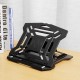 Universal Folding 360° Rotatable Bottom 8Level Height Lifting Adjust Hollow Heat Dissipation Macbook Stand Bracket Phone Holder for 13-17Inch Laptop