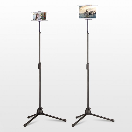 Universal Height Adjustable Mobile Phone Floor Stand Holder for Mobile Phone or Tablet between 3.5-10.5 inch