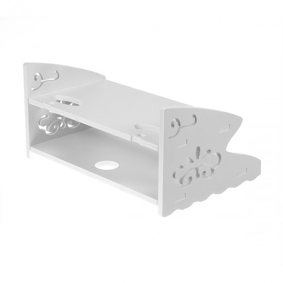 Wall Mounted Storage Shelves Bedroom Rack Shelf Organizer Holder for WIFI Router CD TV DVD Book Display