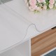 1.5mm Thickness Clear Plastic PVC Tablecloth Transparent Non-Stick Waterproof Protector Dining Table Cover for Office Home Writing Desk