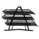 3 Layers Iron File Trays Mesh A4 Paper Organizer Document File Holder Desktop Office Books Magazines Newspaper Storage Shelf Bookshelf