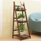 3 Tiers Ladder Storage Shelf Foldable Plant Flower Pot Display Stand Bookshelf Storage Rack Home Office Furniture