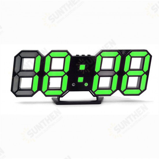 3D LED Alarm Clock Digital Temperature Night Light Display Color Change Electronic Hanging Clock Home Living Room Decor