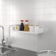 Bathroom Shelf Storage Shampoo Holder Home Kitchen Storage Rack Organizer Wall Shelf Bathroom Tray Holder Shelves Shower Shel