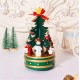 Christmas Decorations Creative Wooden Christmas Tree Deer Santa Claus Music Box Christmas Desktop Ornaments