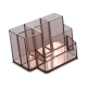 B2248 Multifunctional Pen Stand 6 Squares Pen Pencil Stationery Holder Base Desktop Organizer Office School Supplies