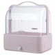 Cosmetic Storage Box Transparent Dust Cover Desktop Makeup Organizer Household Portable Shelf